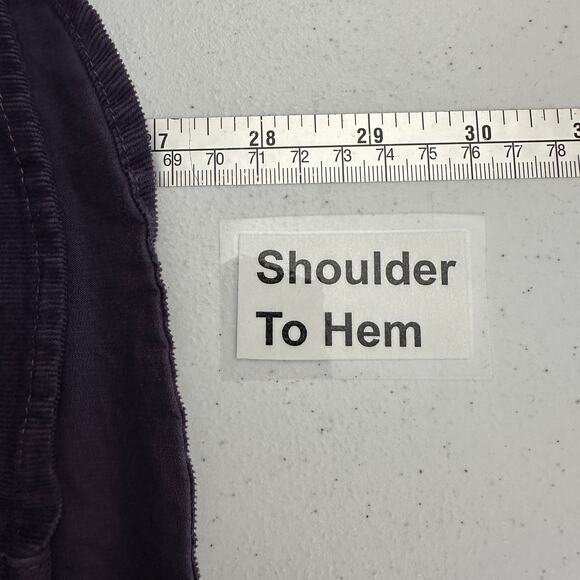 Chicos Womens Button Up Corduroy Top Size 1 US M Purple Elevated Basics Casual - Picture 7 of 8